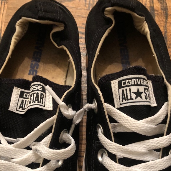 Converse Women’s Black and White Sneakers 8 - Picture 5 of 8